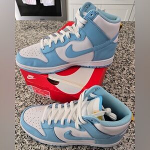 Nike Dunk High Blue Chill 9 Pre Owned with Box